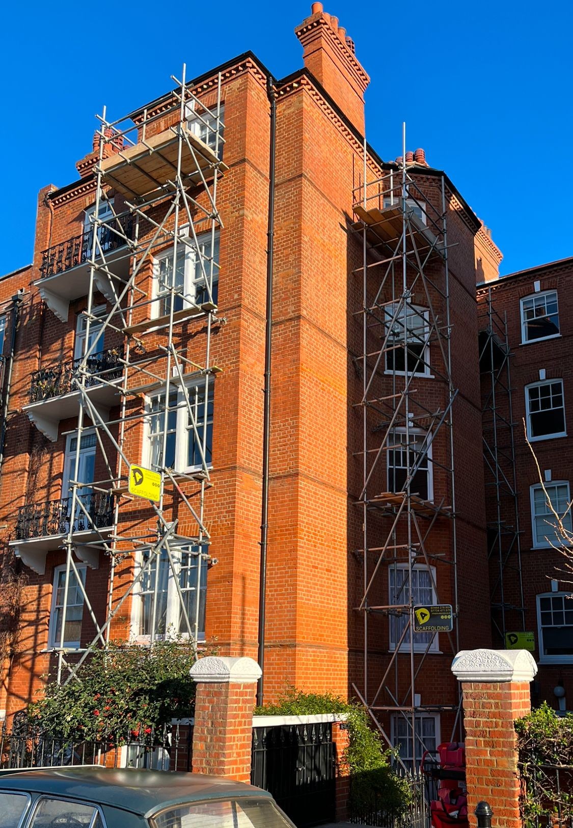 Access towers. 
